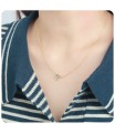 Silver Initial Letter Necklace A SPE-5541